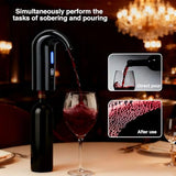 Electric Wine Aerator Dispenser Set – Automatic Wine Decanter & Pourer with LED Display, 200ml Smart Pour Control, Rechargeable Wine Pump & Stopper