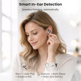 Active Noise Cancelling Wireless Earbuds, LDAC Hi-Res Sound Bluetooth Headphones, 6 Mics AI Call Ear Buds 80H Playtime
