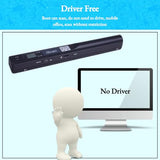 Portable Document Scanner, 900DPI Resolution for A4/Receipts, JPG/PDF Format