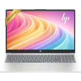 HP 15.6 inch FHD Laptop Computer, 2026 Edition, Intel 8 cores i3 CPU, 128GB SSD, Copilot AI, Fingerprint Reader