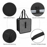 Syyavrrta 1 Pack Car Trash Can with Lid, Foldable Oxford Cloth Auto Garbage Bin