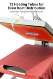 16x24 Inch Manual Clamshell Heat Press,110V 2000W Digital Control with Infrared Positioning