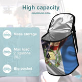 Combined Guatemala And USA Flag Car Trash Can,Car Accessory Interior Garbage Can,Automobile Universal Bin Organizer