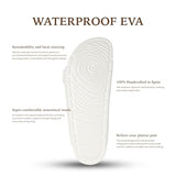 Genuins White Mallorca H2O Comfort Sandals, EVA Footbed with Adjustable Dual Buckle, Ergonomic Arch Support Slip On Lightweight Casual Summer Travel Beach Walking Footwear, 9 US Women / 7 US Men