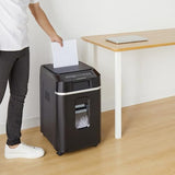 200-Sheet Auto Feed Crosscut Paper Shredder with Pullout Basket, Black Amazon Basics