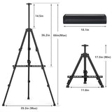 Easel Stand for Sign, Hemndic 66" Easels Stand for Painting Heavy Duty