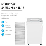 IDEAL 3104 Cross-Cut Commercial Office Paper Shredder Heavy Duty, Made in Germany