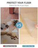 Area Mat for Hard Floor, 6'×9' Transparent PVC Area Rug for Home, Waterproof No Smell Protector for Dining Room
