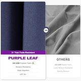 PURPLE LEAF 8' X 8' Left-right Tilting Patio Umbrella Outdoor Cantilever Swivel Square Umbrella Aluminum Offset Umbrella with 360-degree Rotation for Garden Deck Pool Patio Navy Blue