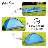 Tree Fox Camping Tent for 2 Person Lightweight Portable Waterproof Easy Set Up Outdoor Tent for Adults Good Choice as Camping Gear for Backpacking and Hiking Green