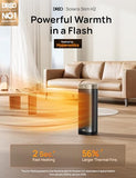 DREO Space Heaters for Indoor Use Large Room, 70 ° Oscillation, Fast Heating Ceramic Electric with Digital Thermostat, Remote Control, 1-12H Timer, Overheat Protection, Safety Heater for Bedroom