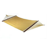 Sunnydaze Soft-Spun Polyester Rope Double Hammock for Outside - 600-Pound Weight Capacity Extra Large Hammock - Tan