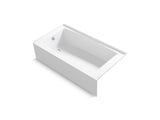 Kohler K-26108-LA-0 Entity 60" x 32" Alcove Bath, Left Drain, White