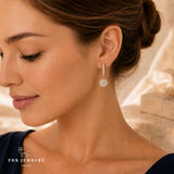 14k Gold GRA Moissanite & IGI Lab Grown Diamond Earrings