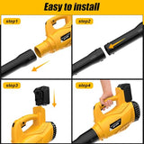 Cordless Leaf Blower for Dewalt 20V Max Battery Powered(No Battery) with 6 Speed Modes, 500CFM/150MPH Brushless Handheld Electric Leaf Blower