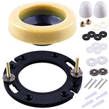 MENNTY Toilet Flange with Wax Ring Kit for 3 or 4 Inch Pipes