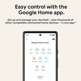 Nest Doorbell (Wired, 2nd Gen) - Wired Video Doorbell Camera - Doorbell Security Camera - Snow Google