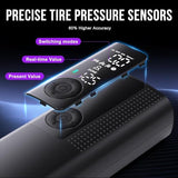 Tire Inflator Portable Air Compressor - Portable Cordless Mini Air Pump with Digital Pressure Gauge, 150PSI 3X Fast Inflation