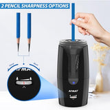 Rechargeable Long Point Pencil Sharpener for Artist, Fast Sharpen & Auto Stop, 8-17mm Long Point