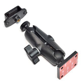 UAYESOK Adjustable Handheld Radio Mount, Walkie-Talkie, Speaker Mic Holder (Screw Hole+3M Adhesive Back Installation)