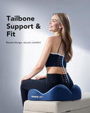 HUANUO Ergonomic Seat Cushion, Memory Foam Cooling Gel Office Chair Cushion for Hip Support