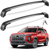 Tuyoung 300lbs Roof Rack Cross Bars Compatible with Hyundai Palisade 2019-2025 SE SEL XRT Limited Calligraphy, Lockable Heavy Duty Anti-Theft Aluminum Rails Crossbars Cargo Carrier Bag