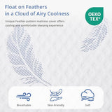 EGOHOME Plush King Size Mattress 14 Inch Memory Foam Mattresses Bed in a Box with Gel Foam and Removeable Fiberglass Free Cover for Cool Sleep and Back Pain Relief, CertiPUR-US Certified