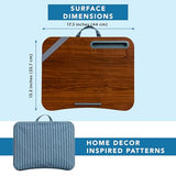 Designer Lap Desk with Phone Holder and Device Ledge - Arrow Stripes - Fits up to 15.6 Inch Laptops - Style No