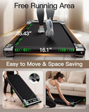 AKLUER Walking Pad with Incline, Walking Treadmills for Home, 2.5 HP Under Desk Treadmill Small with Remote Control, Walking Pad Small Treadmill with LED Display
