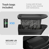 Spigen Door Pocket Car Trash Can [with Magnetic Lid] Waterproof Door Pocket