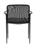 Boss Office Products Stackable Mesh Guest Chair in Grey