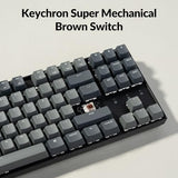 Keychron K8 Tenkeyless Wireless Mechanical Keyboard for Mac, White Backlight