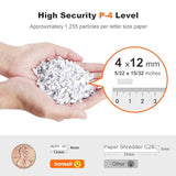 Bonsaii 200-Sheet Auto-Feed Paper Shredders for Office Use, Heavy Duty 8.1-Gal Large Shredder