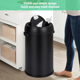 Garvee 17 gal/65 L Trash Can, Fingerprint-Proof Stainless Steel Swing Top Garbage Can