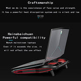 RGB Gaming Laptop Cooler Adjustable Notebook Stand 3000 RPM Powerful Air Flow Cooling Pad for 12-17 Inch Laptop
