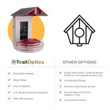 Quick Setup Smart Solar Hummingbird Feeder with Camera 1080P 2MP High-Def and WiFi AI Bird Identification Birdfeeder, Ant Guard Moat, Squirrel Alarm, Removeable Tray, Identifies 10,000+ Birds