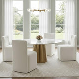 Hyfirm Upholstered Dining Chairs Set of 4, No Assembly Reception Chairs