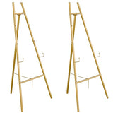 Gold Easel Stand for Sign, Heavy Duty Easel, 4-Tier AdjustableArt Easel for Painting
