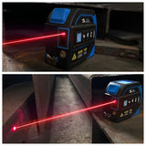 4-in-1 Laser Tape Measure with Laser Level Crosshairs |130ft/40m Laser Distance+16ft/5m AutoLock Tape |Backlit LCD Display (Ft/Inch/M/mm) |for DIY,Construction, Interior Design (Blue/131Ft)