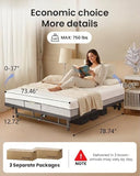 Mixcous King Adjustable Bed Frame with Zero Gravity Heavy Duty 750 lbs