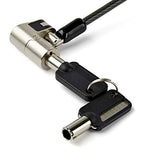 6.5 [2m] 3-in-1 Universal Laptop Cable Lock - Keyed Security Lock for K-Slot