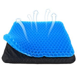 Yimiyaa Gel Seat Cushion, Double Thick Egg Gel Cushion for Pressure Pain Relief, Blue