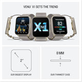 Garmin Venu® X1, Thin & Lightweight Smartwatch, 51mm, Soft Gold/French Gray
