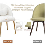 Hobooment Vanity Chair,Accent Makeup Comfy Cute Desk Girls Fluffy Chairs for Bedroom No Wheels