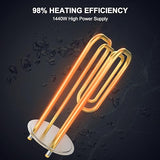 CAMPLUX Electric Hot Water Heater 6.5 Gallons, Mini Tank Water Heaters Electric 120V 1440W, Easier Using with Adjustable Thermostat, Save Time, UL Listed