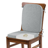 HOMBYS Kitchen Chair Back Cushion & Seat Cushion, Dining Room Chair Cushions,Seat Cushions for Kitchen Chairs, grey