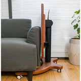Mobile Podium, Pneumatic Standing Desk, Adjustable Podium Stand, Lectern Portable with Wheels