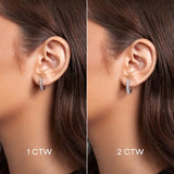Privosa - Lab Grown Diamond Hoop Earrings