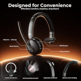 Single-Ear Wireless Headset & USB Dongle, Fit for PC/Laptop/Teams/Call Center