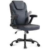 SEATZONE Black Office Chair Ergonomic Desk Chair with Lumbar Support
